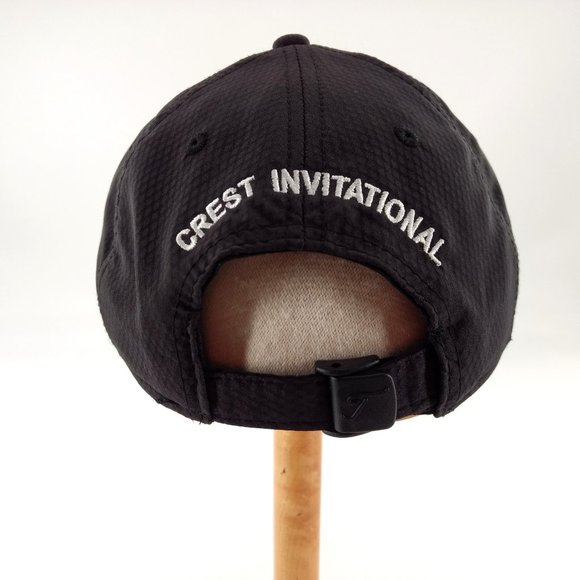 TITLEIST Baseball Hat Adult Black Crest‎ International Logo Adjustable Polyester - Picture 4 of 9